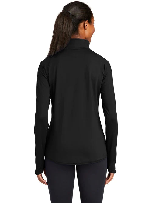 Sport-Tek Ladies Sport-Wick Stretch 1/4-Zip Pullover