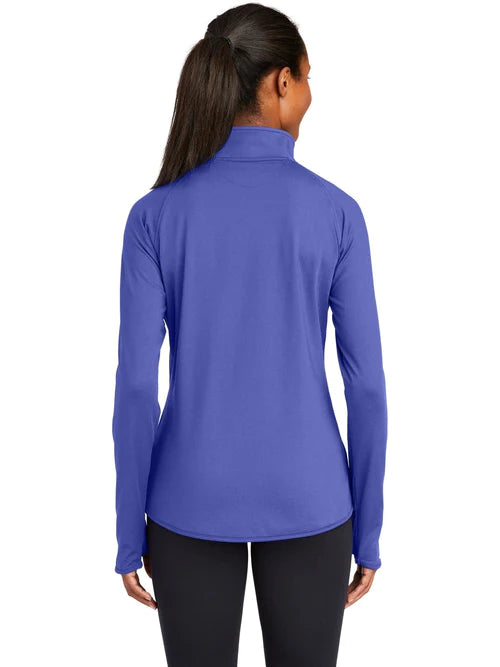 Sport-Tek Ladies Sport-Wick Stretch 1/4-Zip Pullover