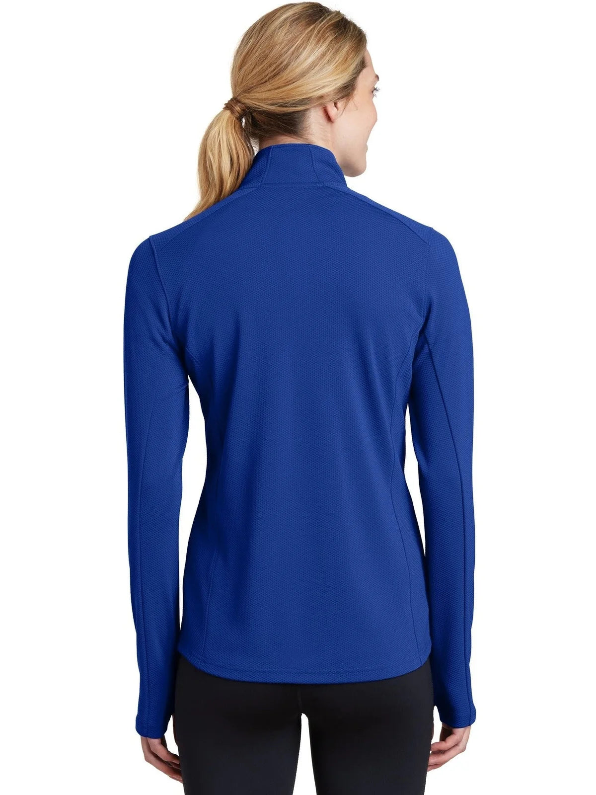 Sport-Tek Women's Sport-Wick Textured 1/4-Zip Pullover