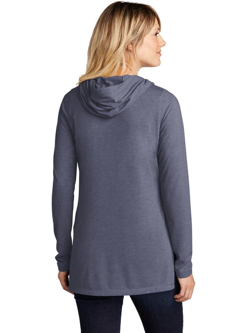 Sport-Tek Ladies PosiCharge Tri-Blend Wicking Long Sleeve Hoodie