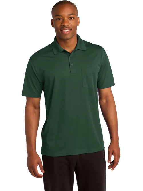 Sport-Tek Micropique Sport-Wick Pocket Polo