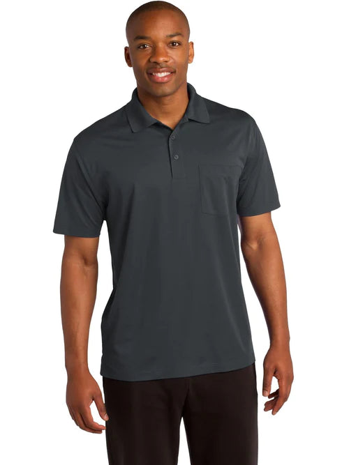 Sport-Tek Micropique Sport-Wick Pocket Polo
