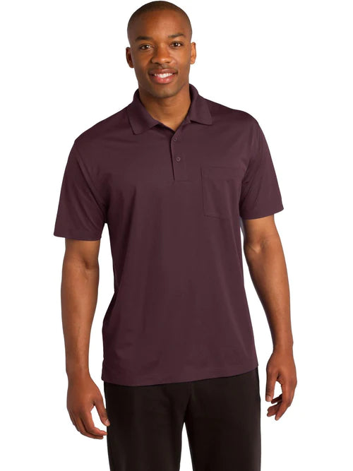 Sport-Tek Micropique Sport-Wick Pocket Polo