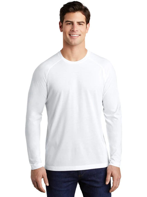 Sport-Tek PosiCharge Long Sleeve Tri-Blend Wicking Raglan Tee