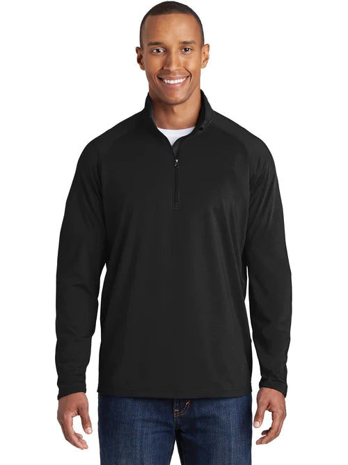 Sport-Tek Tall Sport-Wick Stretch 1/4-Zip Pullover