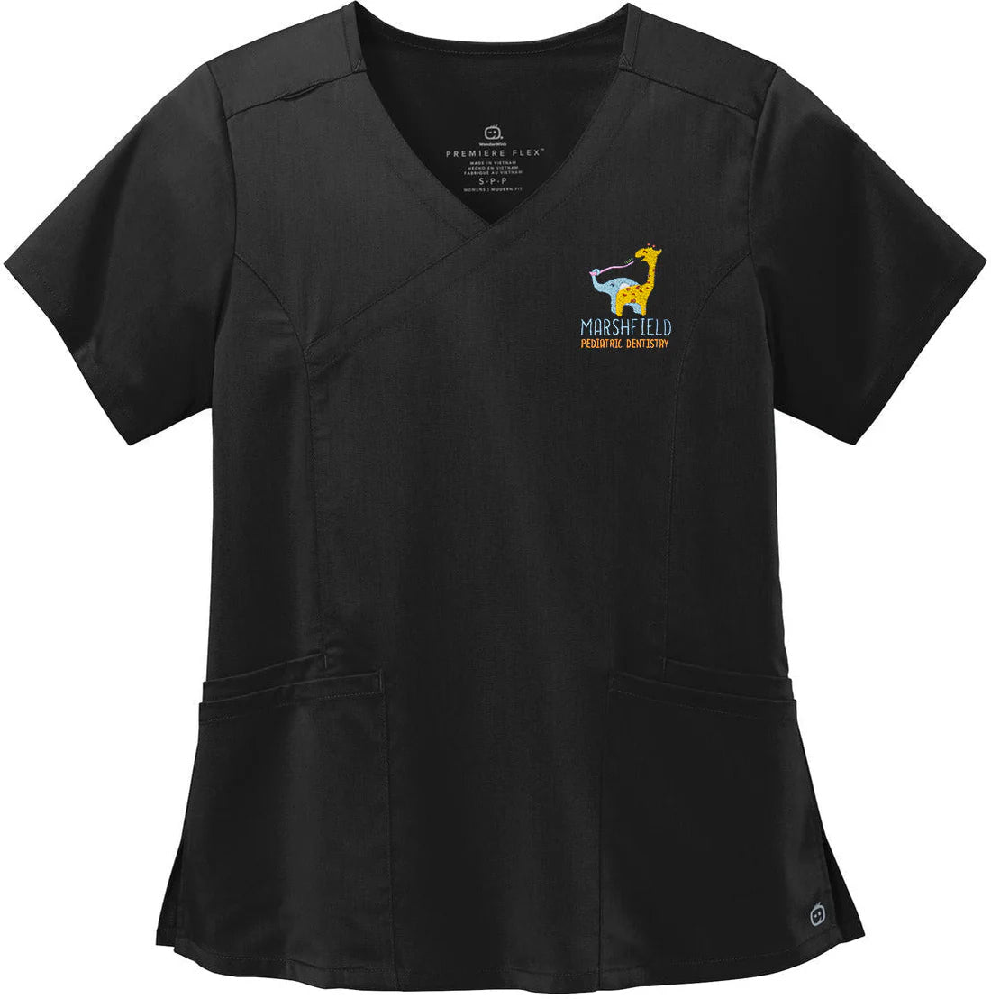 WonderWink Womenās Premiere Flex Mock Wrap Top