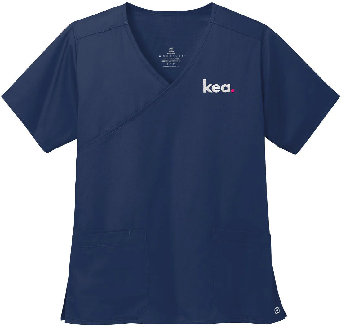 WonderWink Womenās WorkFlex Mock Wrap Top