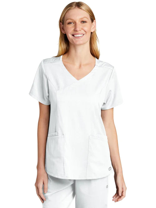 WonderWink Women’s Premiere Flex Mock Wrap Top