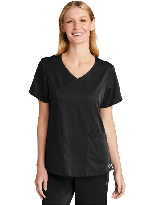 WonderWink Women’s Premiere Flex Mock Wrap Top
