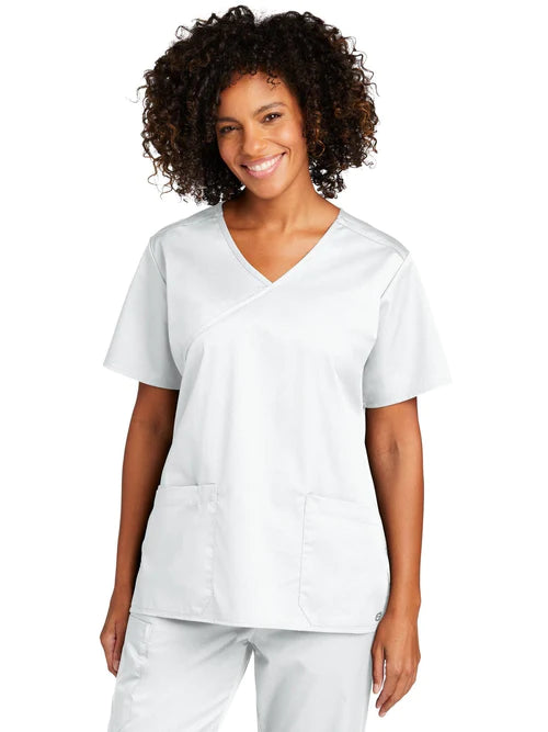 WonderWink Women’s WorkFlex Mock Wrap Top