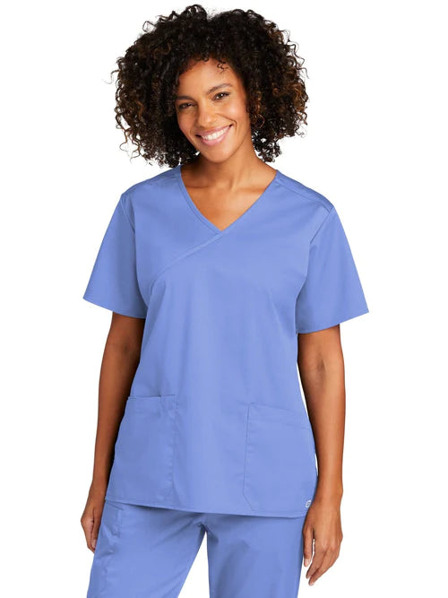 WonderWink Womenās WorkFlex Mock Wrap Top