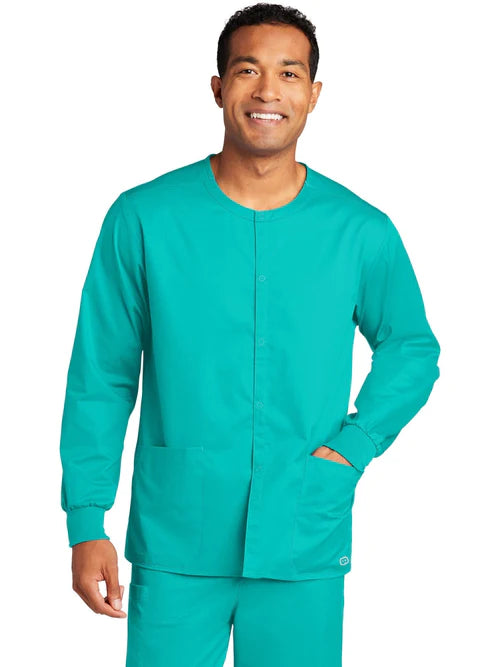 WonderWink Unisex WorkFlex Snap-Front Scrub Jacket