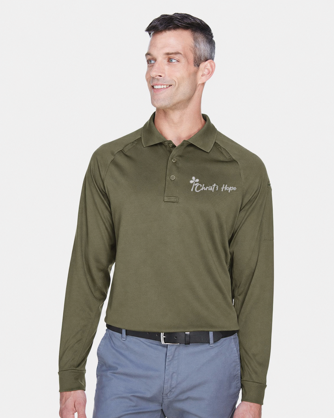 Harriton Advantage Long Sleeve Tactical Polo