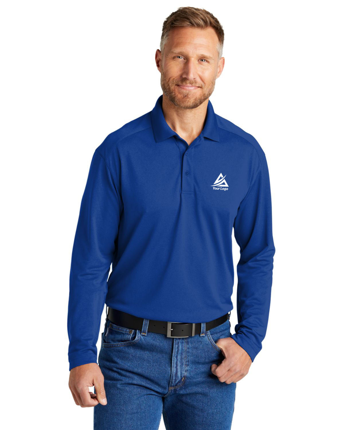 CornerStone Select Lightweight Snag-Proof Long Sleeve Polo