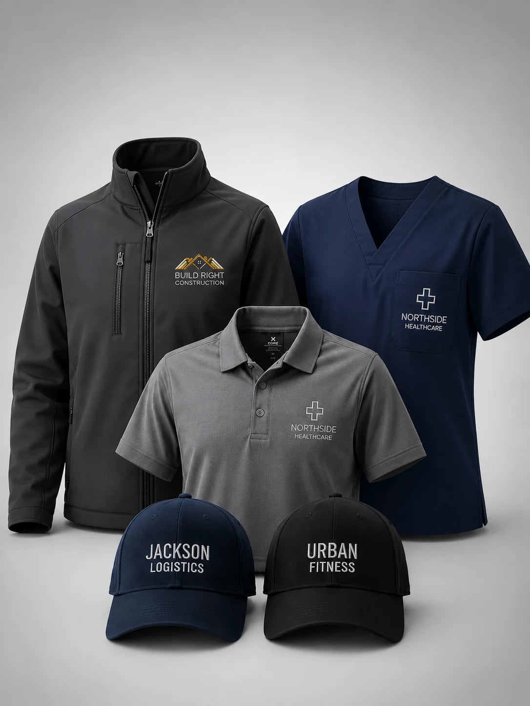 Custom apparel for every industry including medical, construction, hospitality and corporate workwear