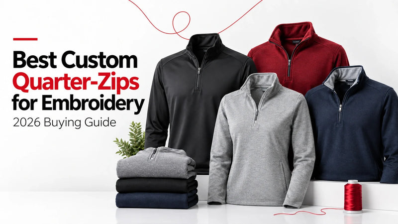 Best Custom Quarter-Zips for Embroidery: 2026 Buying Guide