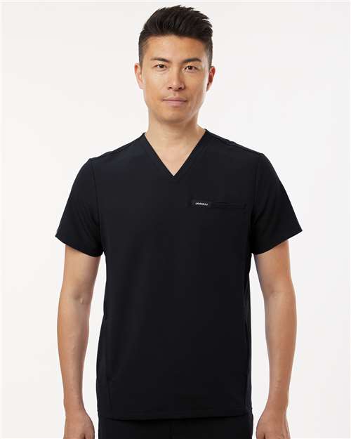 Jaanuu Platt 3-Pocket Scrub V-Neck Top
