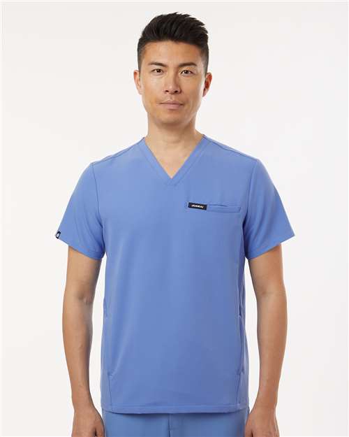 Jaanuu Platt 3-Pocket Scrub V-Neck Top