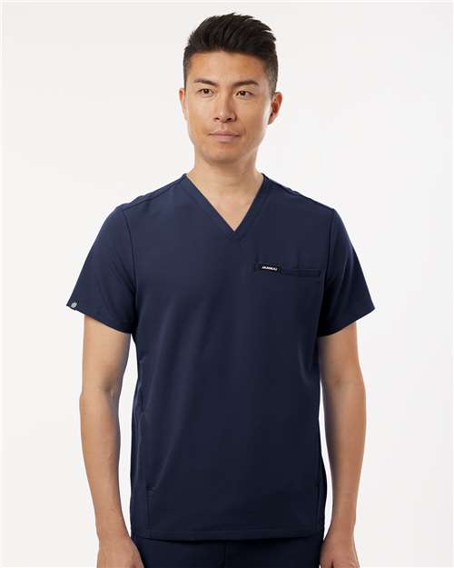 Jaanuu Platt 3-Pocket Scrub V-Neck Top