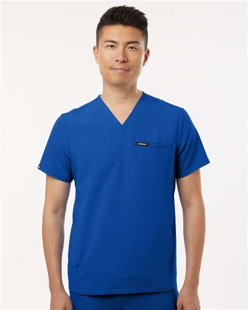 Jaanuu Platt 3-Pocket Scrub V-Neck Top