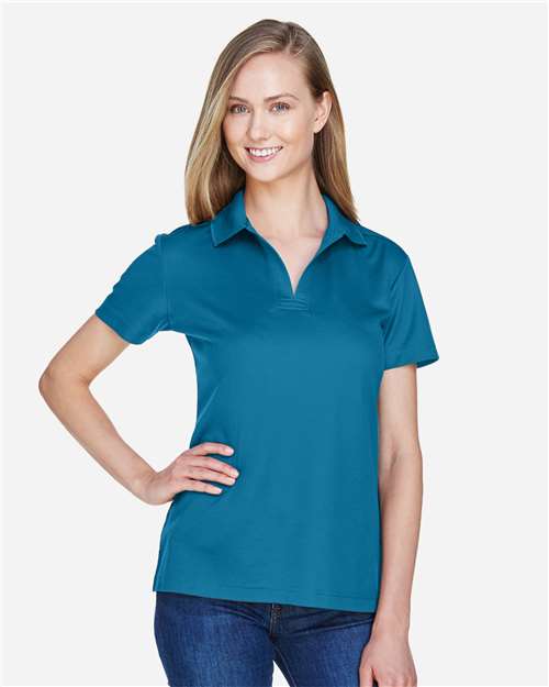 Devon & Jones Ladies CrownLux Performance Plaited Polo