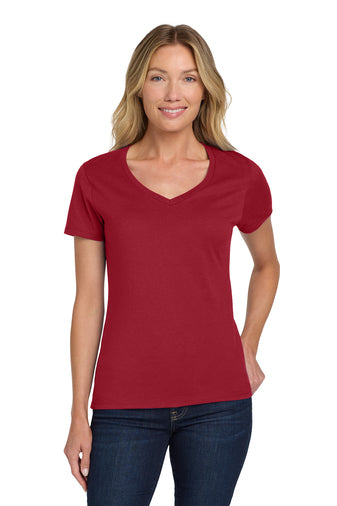 Hanes Women's Perfect-T Cotton V-Neck T-Shirt