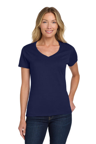 Hanes Women's Perfect-T Cotton V-Neck T-Shirt