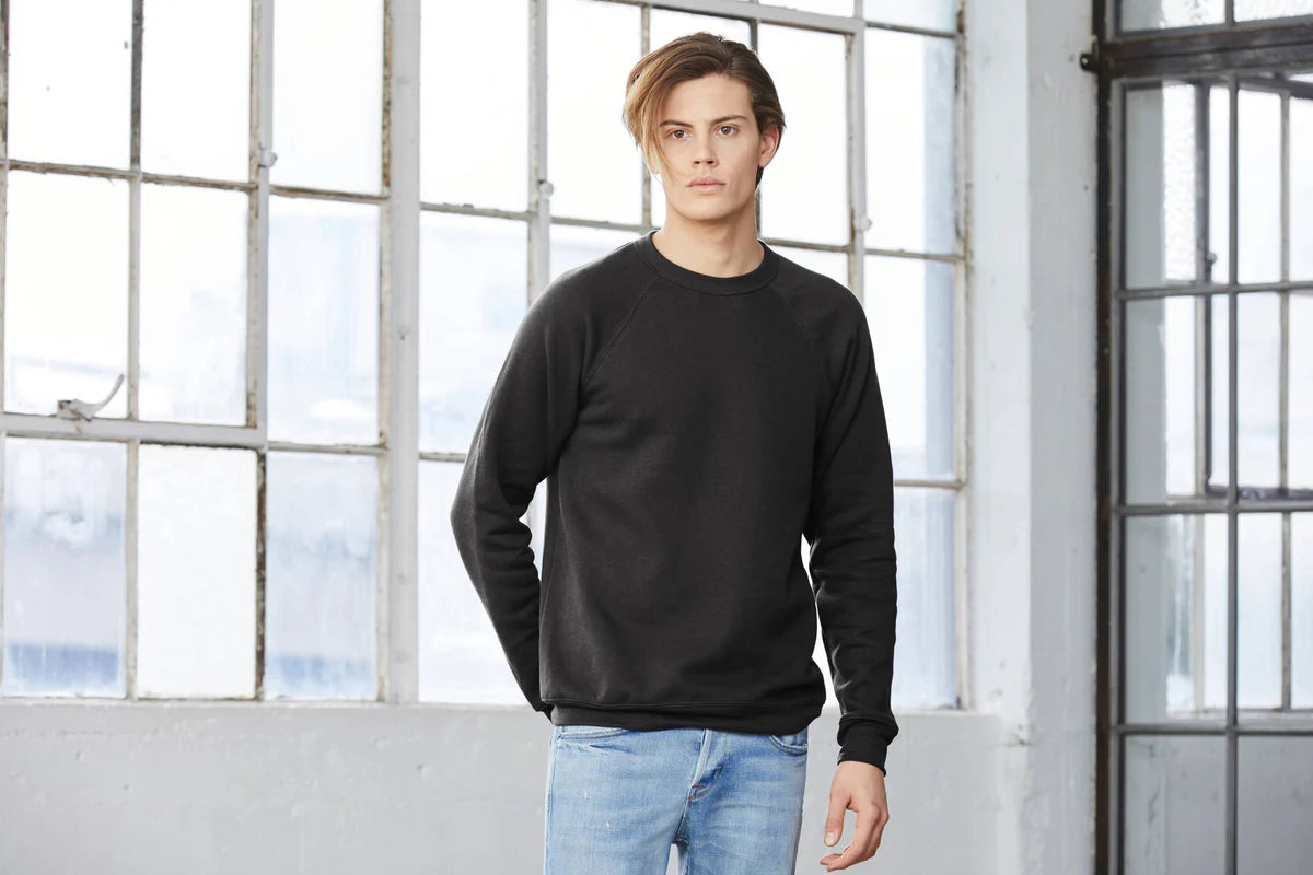 BELLA+CANVAS Unisex Sponge Fleece Raglan Sweatshirt