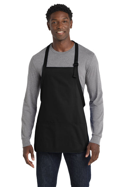 Port Authority Medium-Length Apron with Pouch Pockets