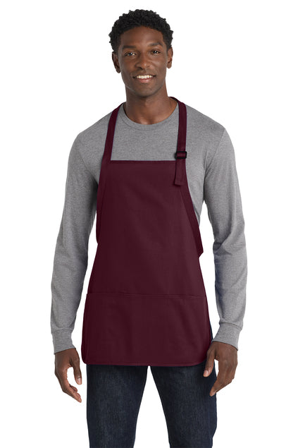 Port Authority Medium-Length Apron with Pouch Pockets