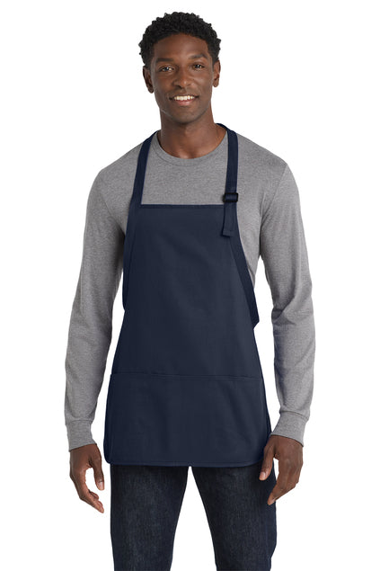 Port Authority Medium-Length Apron with Pouch Pockets