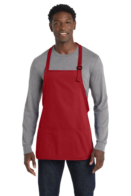 Port Authority Medium-Length Apron with Pouch Pockets