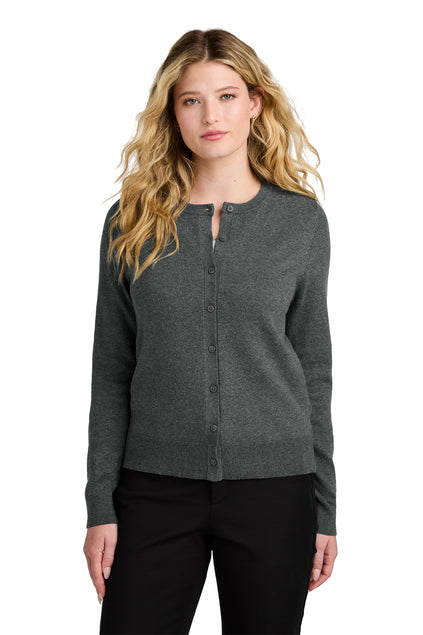 Port Authority Women’s Easy Care Crewneck Cardigan Sweater