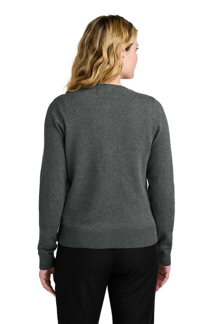 Port Authority Women’s Easy Care Crewneck Cardigan Sweater
