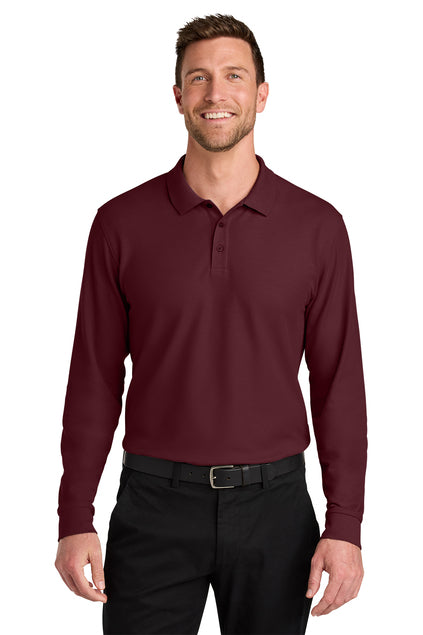Port Authority Wearever Signature Pique Long Sleeve Polo