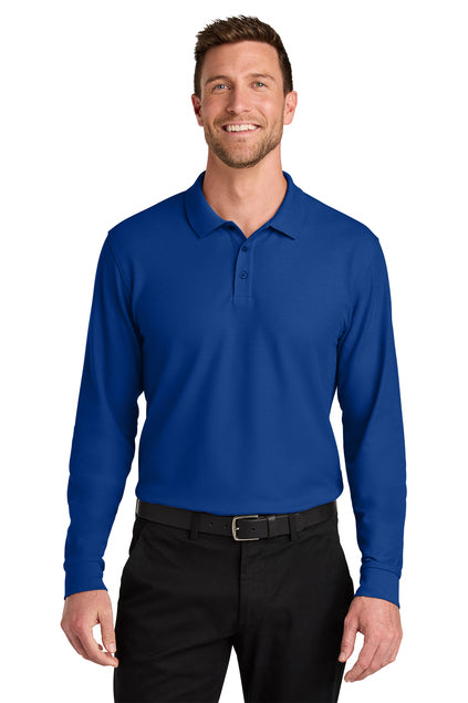 Port Authority Wearever Signature Pique Long Sleeve Polo