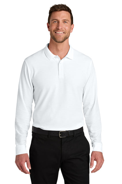 Port Authority Wearever Signature Pique Long Sleeve Polo