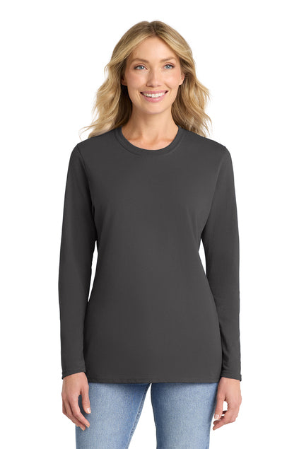 Port & Co Women's Long Sleeve Core Cotton Tee