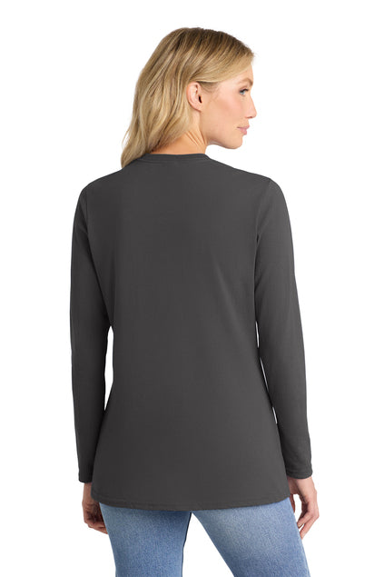Port & Co Women's Long Sleeve Core Cotton Tee