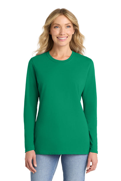 Port & Co Women's Long Sleeve Core Cotton Tee