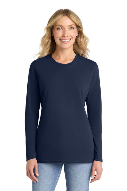 Port & Co Women's Long Sleeve Core Cotton Tee