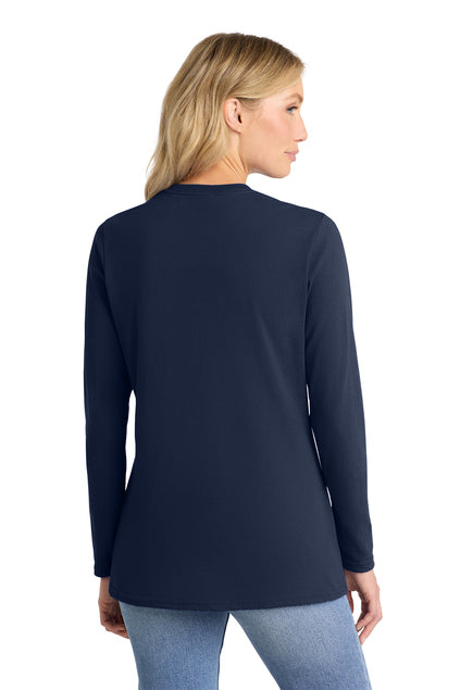 Port & Co Women's Long Sleeve Core Cotton Tee