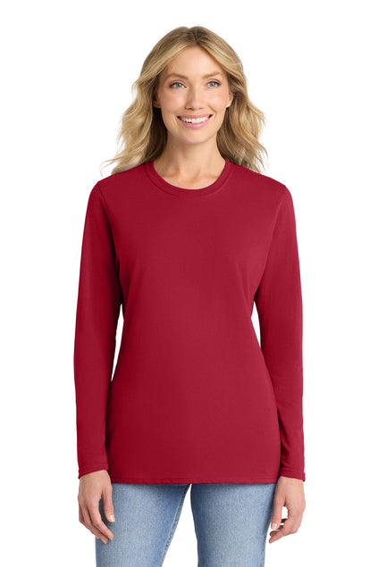 Port & Co Women's Long Sleeve Core Cotton Tee