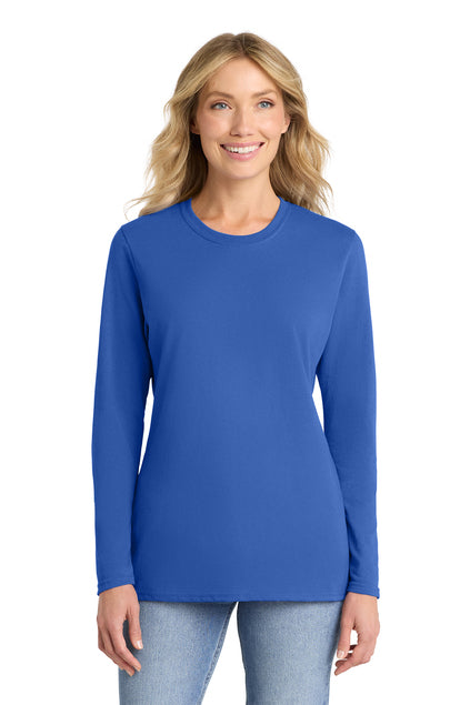 Port & Co Women's Long Sleeve Core Cotton Tee
