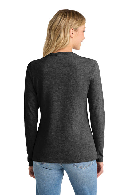 Port & Co Women's Long Sleeve Fan Favorite V-Neck Tee