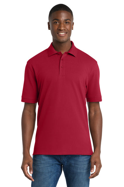Port & Co Combed Ring Spun Pique Polo