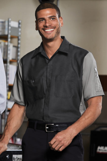 Red Kap Short Sleeve Ripstop Crew Shirt