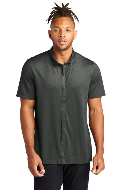 Mercer+Mettle Stretch Pique Full-Button Polo