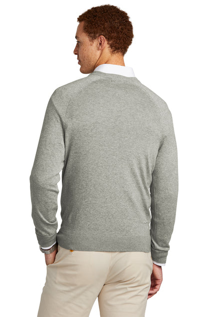 Brooks Brothers Cotton Stretch V-Neck Sweater