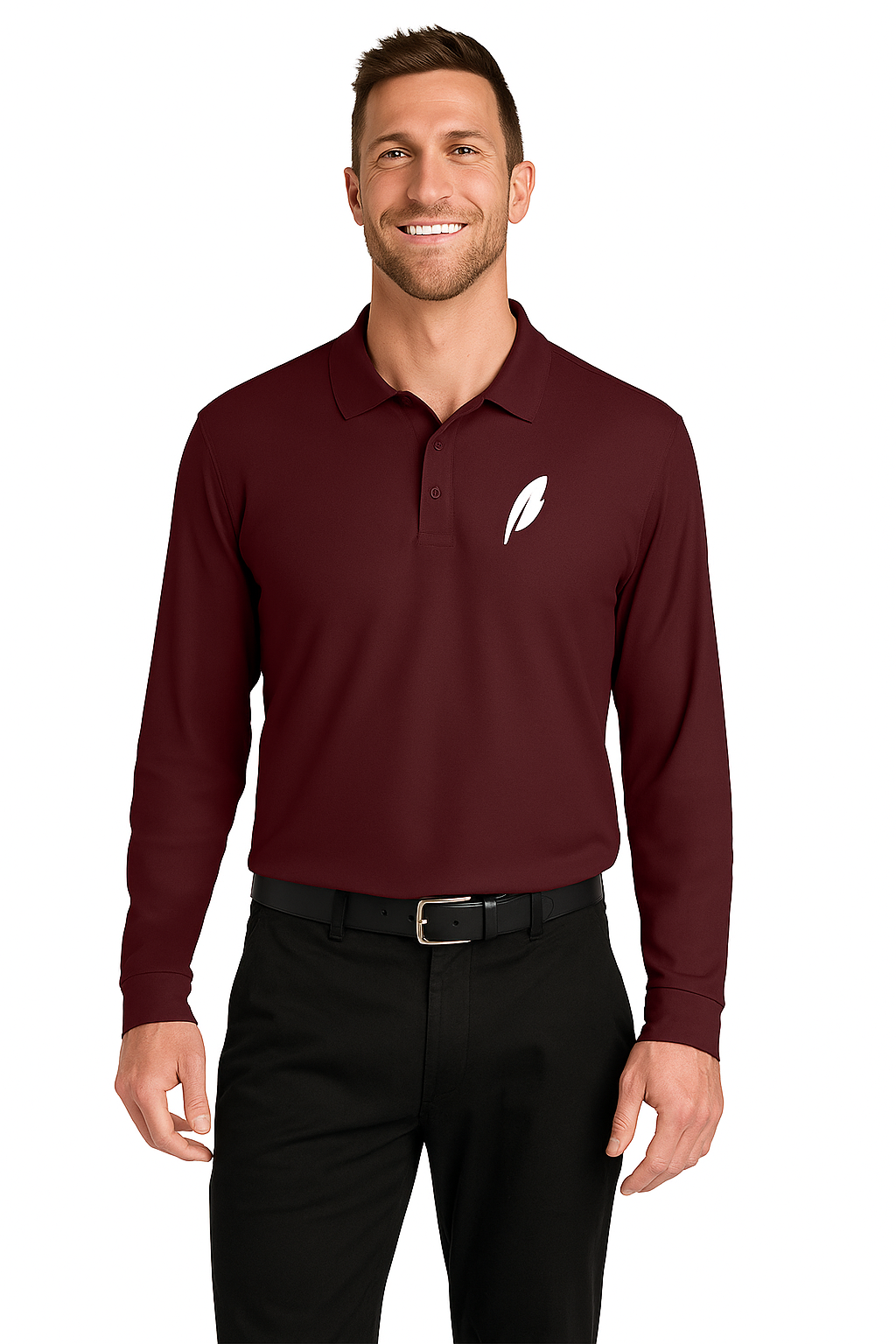 Port Authority Wearever Signature Pique Long Sleeve Polo